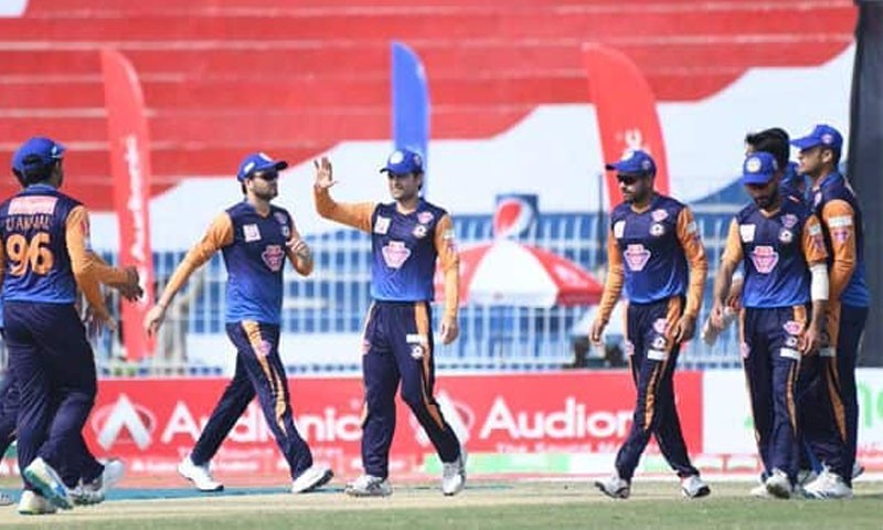 Central Punjab celebrate after taking a wicket