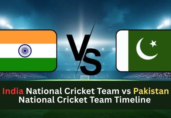 india national cricket team vs pakistan national cricket team timeline