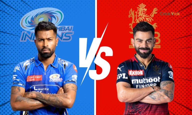 Mumbai Indians VS Royal Challengers Bengaluru timeline