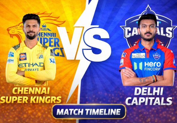 Chennai Super Kings VS Delhi Capitals timeline