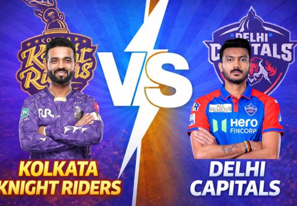 Kolkata Knight Riders VS Delhi Capitals timeline