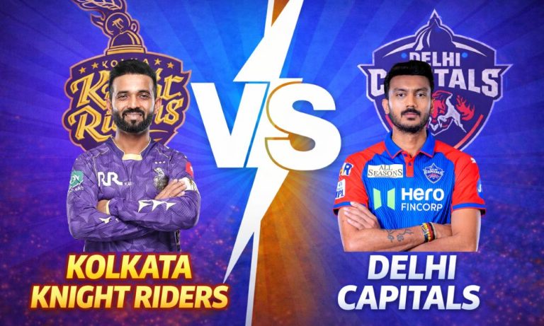 Kolkata Knight Riders VS Delhi Capitals timeline