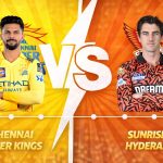 Chennai Super Kings VS Sunrisers Hyderabad timeline