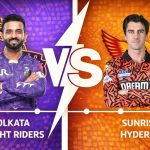 Kolkata Knight Riders VS Sunrisers Hyderabad timeline