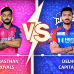 Rajasthan Royals VS Delhi Capitals timeline