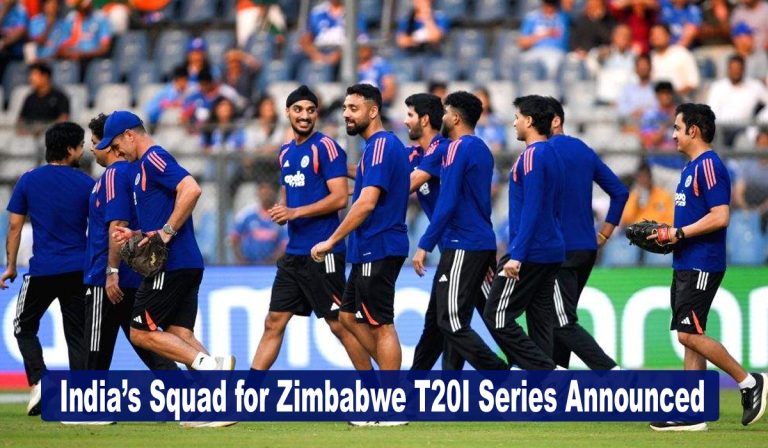 India’s Squad for Zimbabwe T20I Series Announced