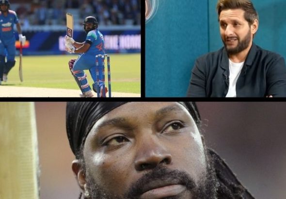 most sixes in odi